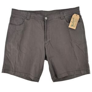 Woolrich Nomad Midweight Canvas Shorts Mens Size 40 Slate Gray 8"